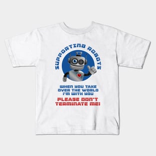 Supporting Robots Kids T-Shirt